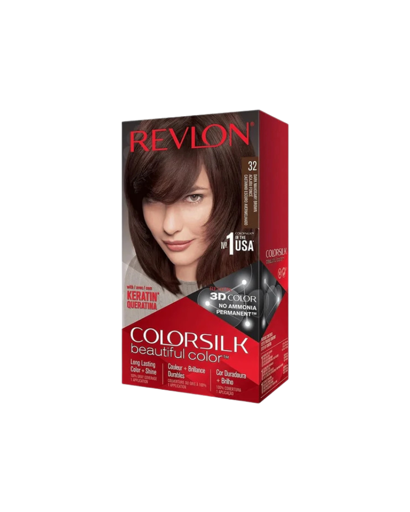 NGJYRE FLOKE COLOR SILK 32 DARK MAHAGONI BROWN