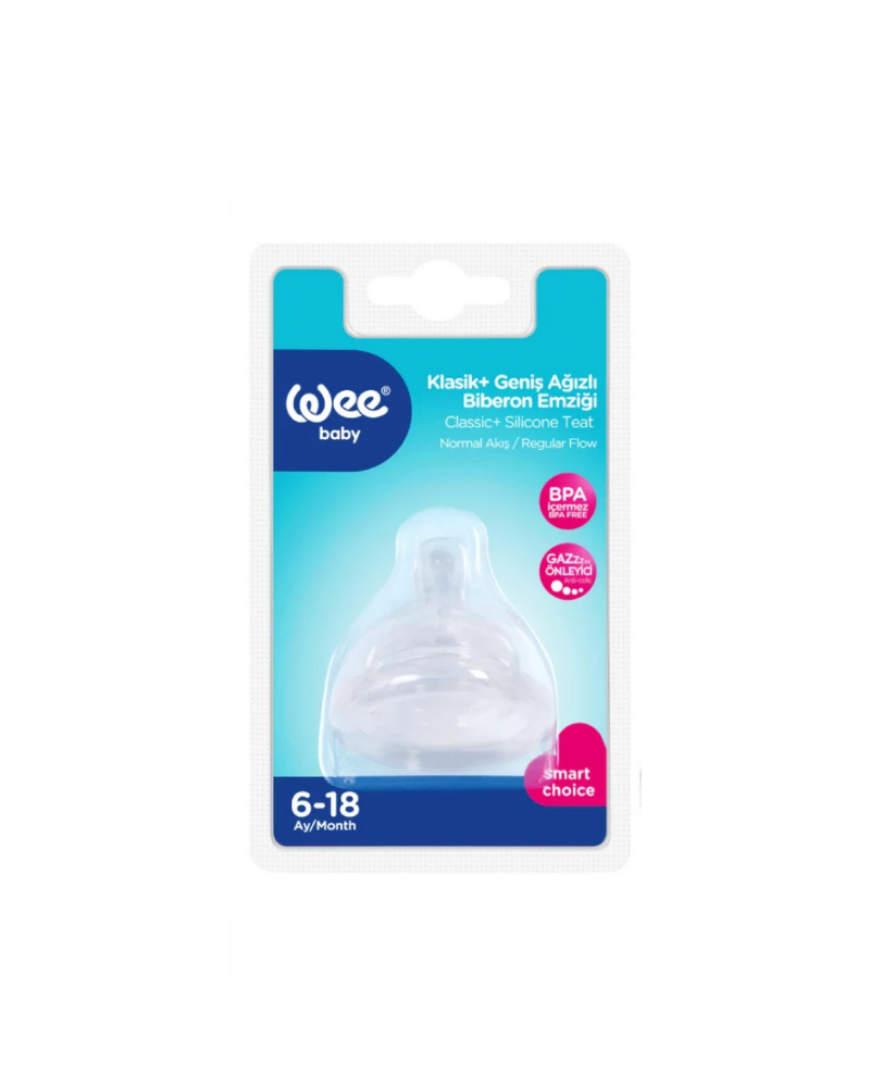 WEE BABY SPARE ROUND WIDE NECK TEAT NO: 2 12X24