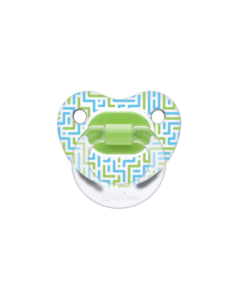 WEE BABY TRANSPARENT PATTERNED ORTHODONTIC SOOTHER NO.2
