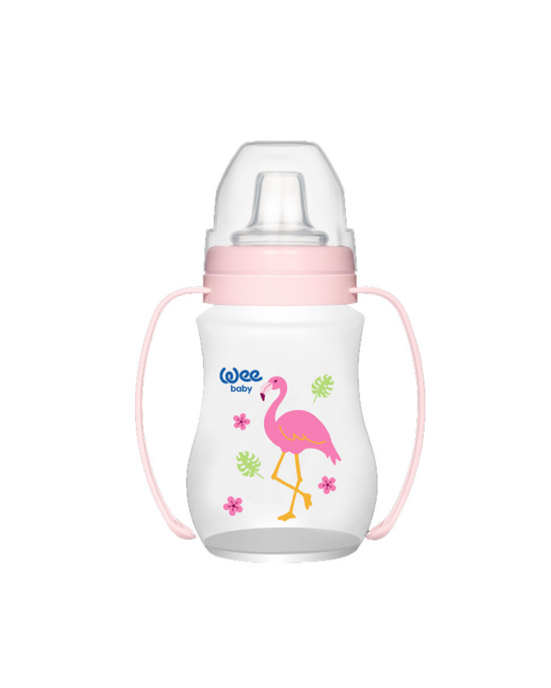 WEE BABY NON SPILL CUP WITH GRIP 250 ML