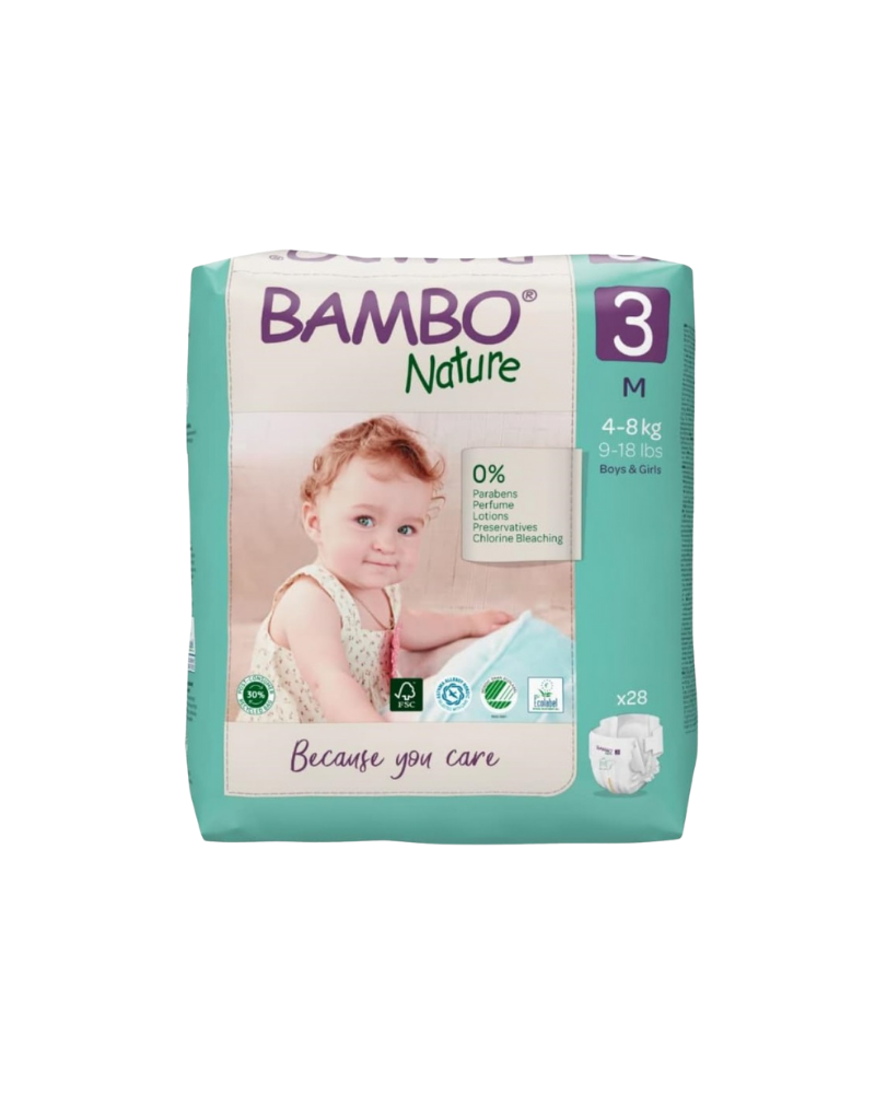 BAMBO NATURE SIZE 3 (4-8KG) 28PCS