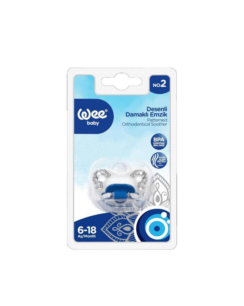WEE BABY EVIL EYE PATTERNED BODY ORTHODONTIC SOOTHER NO:2