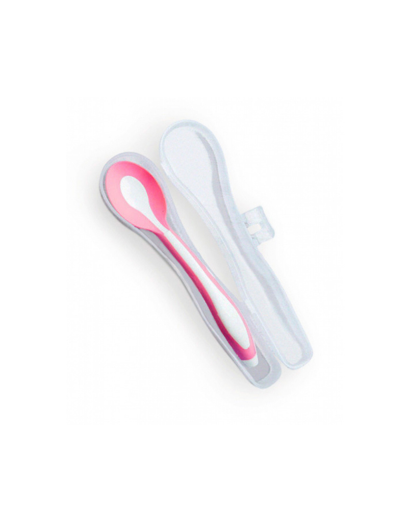 MYCEY WEANING SPOON WITH CARRYING CASE – PINK