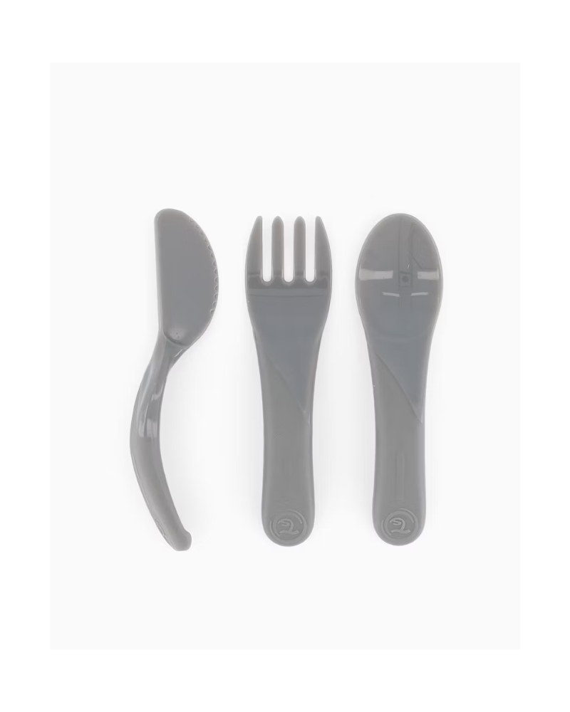 2000033TWISTSHAKE LEARN CUTLERY 6+M PASTEL GREY 1/48