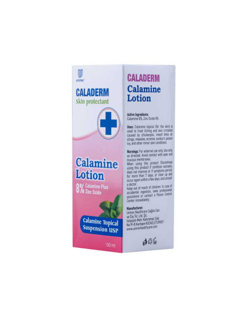 CALADERM CALAMINA 8%,ZINC OXIDE 8% LOTION 150ML