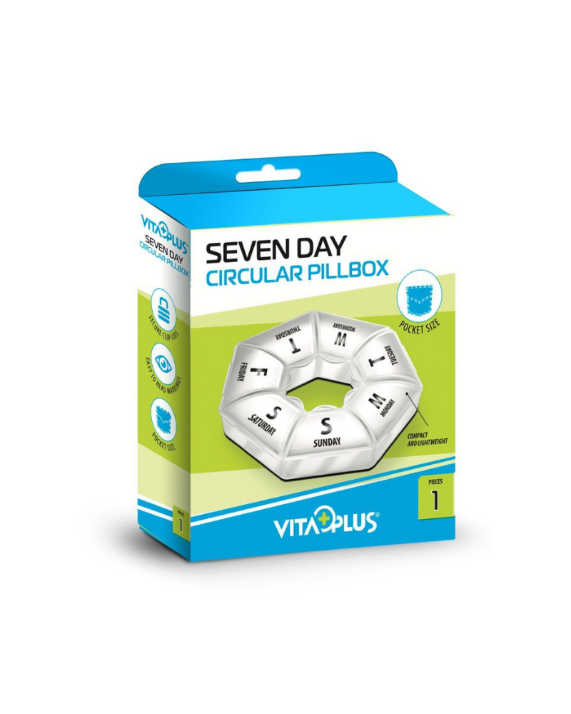 VITAPLUS SEVEN DAY CIRCULAR PILL BOX
