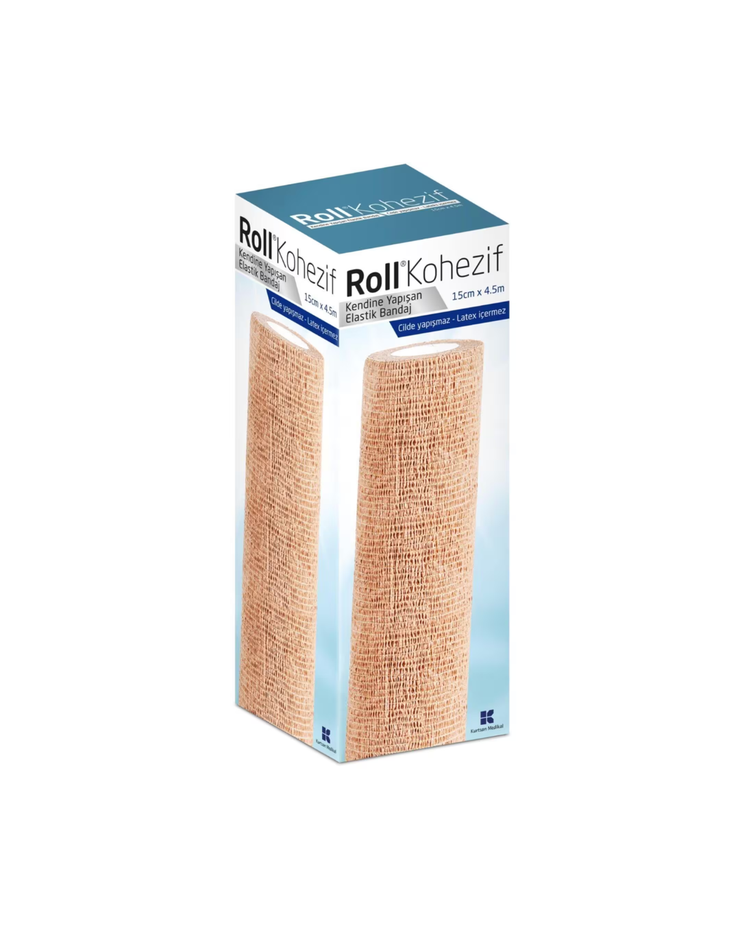 ROLL KOHEZIVE FASHE ELASTIKE VETENGJITESE 15CM X4.5M