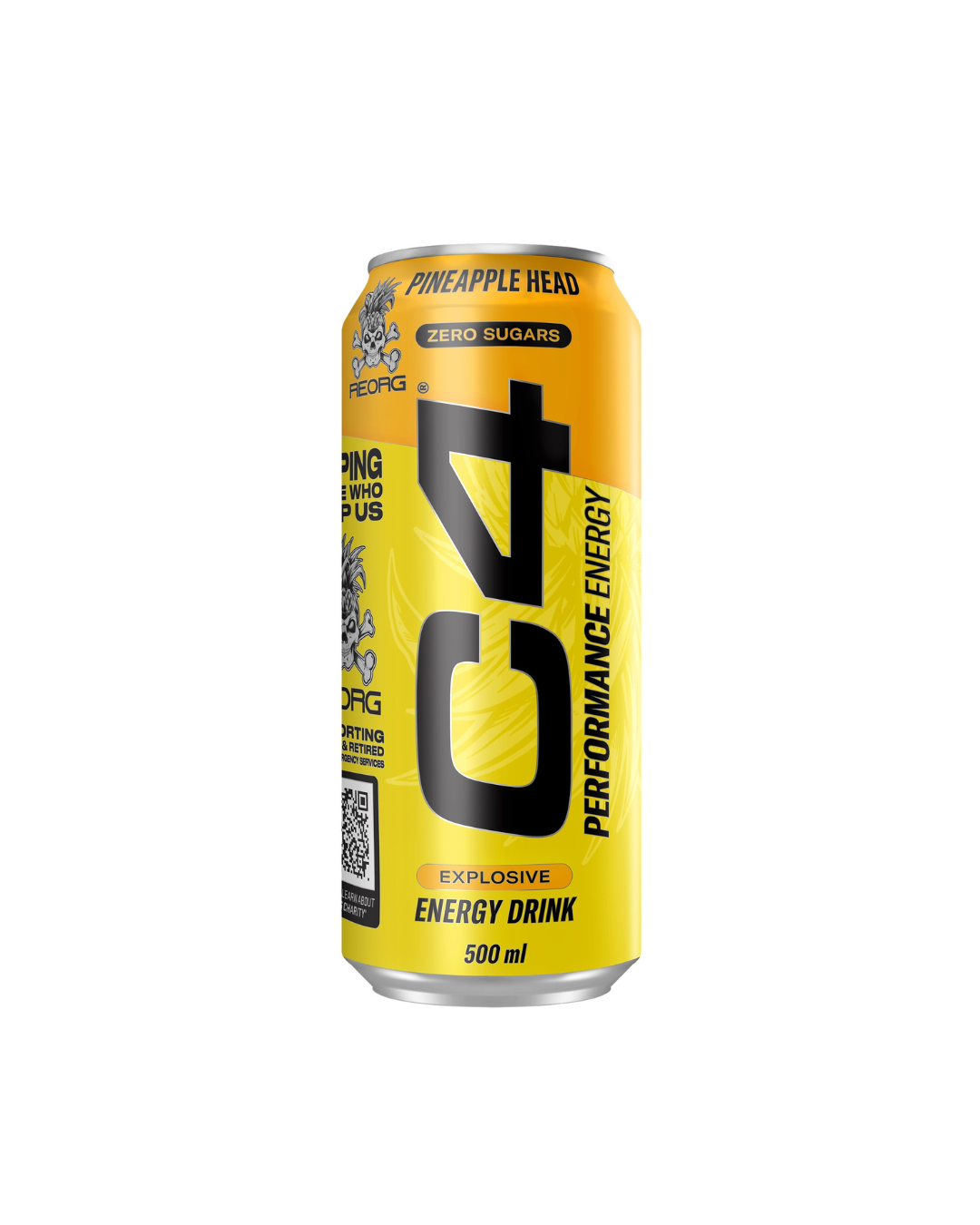 C4 Energy Carbonated 500mL REORG Pineapple
