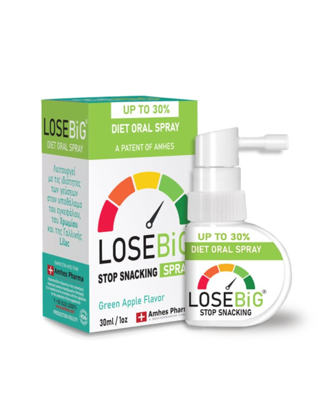 LOSEBIG SPRAY 30ML GREEN APPLE FLAVOR